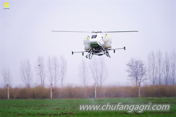 spray with drone
