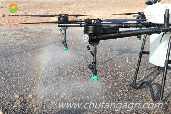 drone spraying crops
