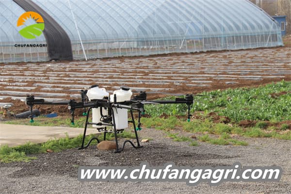 Agriculture drone for spraying fertilizer and pesticides