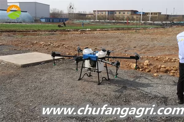 Crop spraying drone
