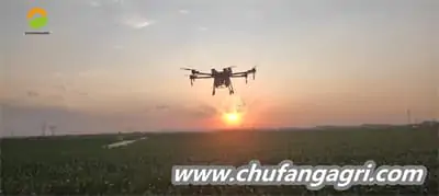 Pesticide sprayer drone in agriculture
